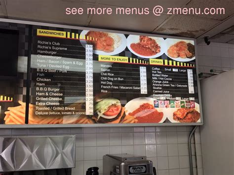 richie's drive thru|richies drive inn honolulu menu.